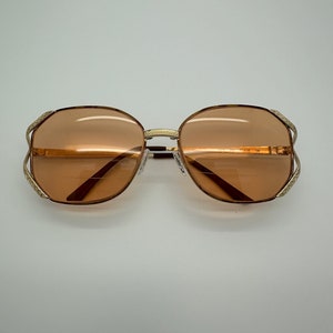 Vintage Valentino Gold Eyeglass Frames Mod V379