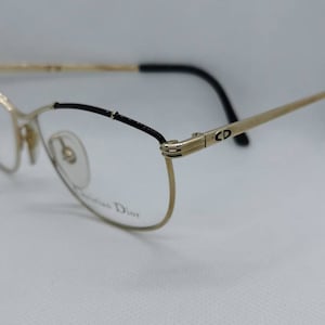 Vintage New Old Stock Christian Dior Gold Plated Oprawki do okularów Mod 2680 DEMO LENSES