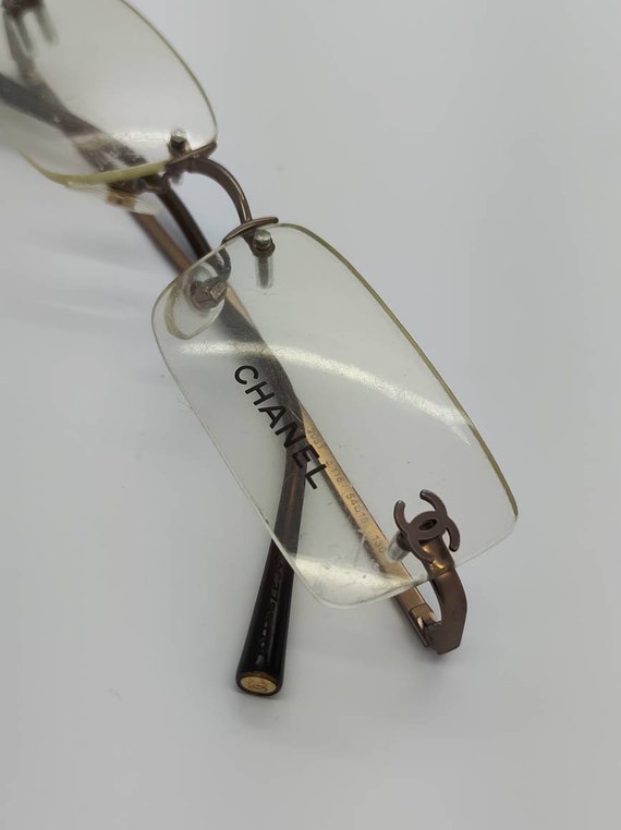 Buy Vintage New Old Stock Chanel Bronze Rimless Eyeglass Frames