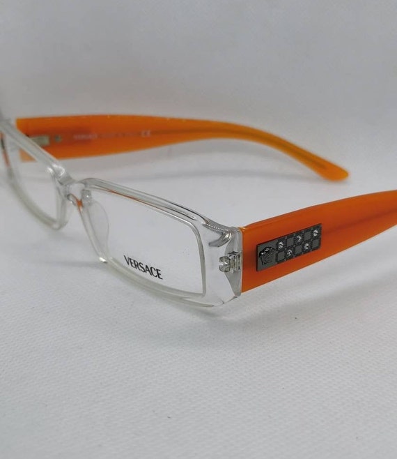 versace clear eyeglass frames