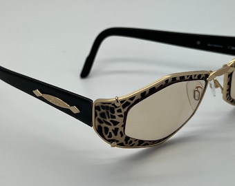Cazal Vintage 90s Sunglasses | Slim Rectangle Matrix Y2K Frame