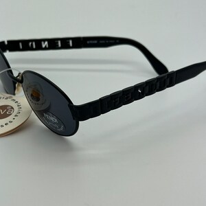 Vintage New Old Stock Fendi Black Sunglasses Mod SL7121