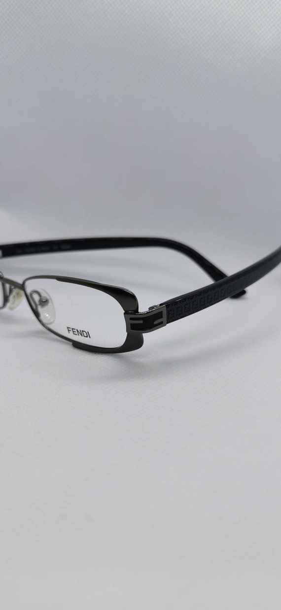 Vintage New Old Stock Fendi Black Gray Eyeglass Fr