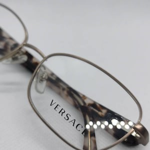 Vintage New Old Stock Versace Tortoise Eyeglass Frames Mod 1210 DEMO LENSES