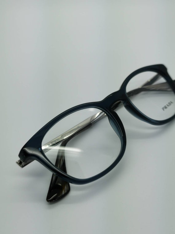 Vintage New Old Stock Prada Blue Silver Eyeglass … - image 6