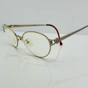 Vintage Fendi Gold Plated Eyeglass Frames Mod F46 RX LENSES