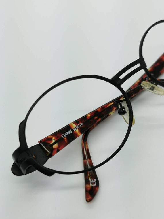 Vintage Like New Gianni Versace Black Tortoise Me… - image 2