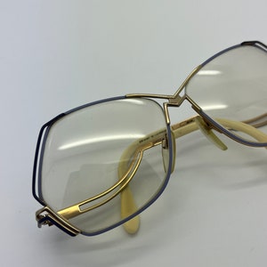 Vintage Cazal Gold Purple Eyeglass Frames mod 226 RX LENSES