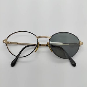 Vintage Fendi Gold Plated Eyeglass Frames Mod F26 RX LENSES