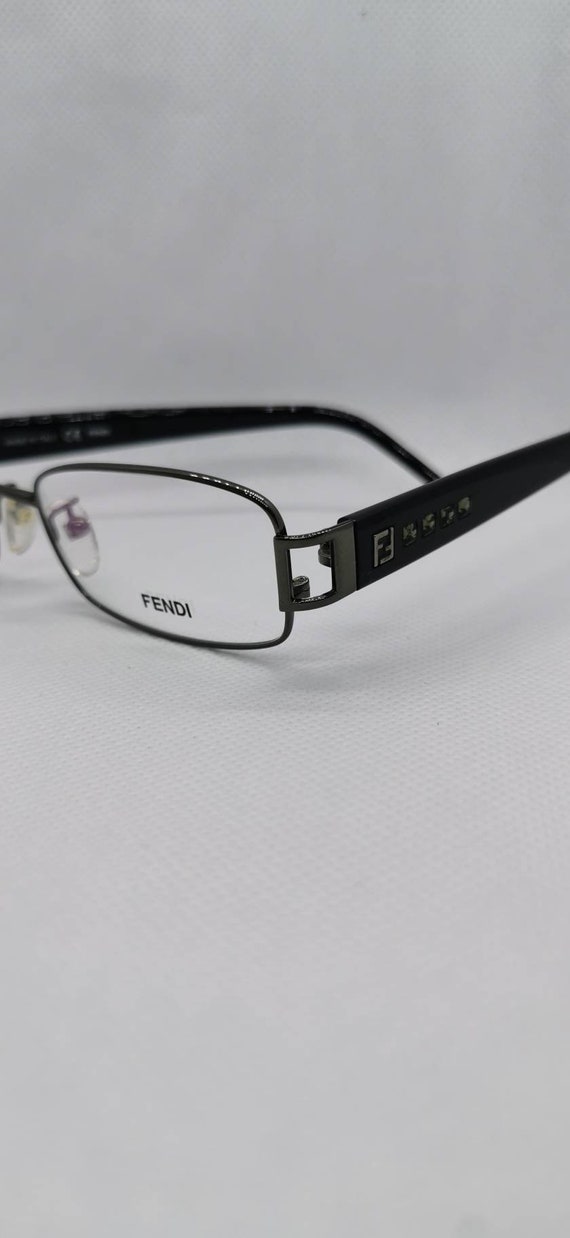 Vintage New Old Stock Fendi Black Crystal Eyeglass