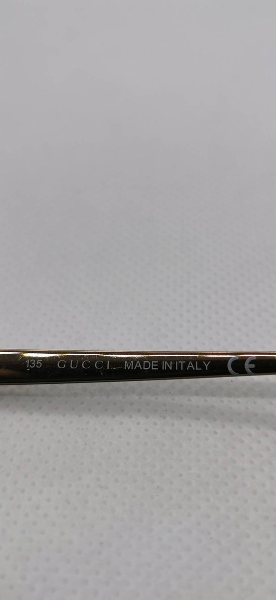 Vintage Gucci Bronze Monogram Eyeglass Frames Mod… - image 9