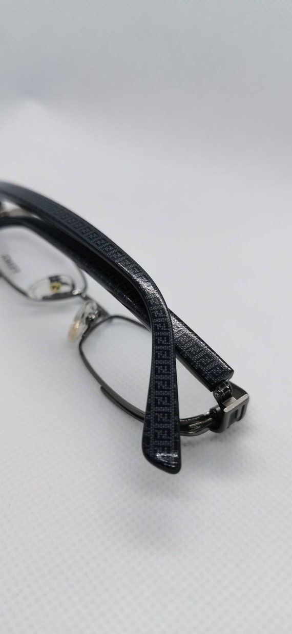 Vintage New Old Stock Fendi Black Gray Eyeglass F… - image 3