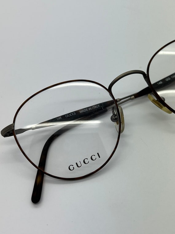 Vintage New Old Stock Gucci Tortoise Gold Eyeglas… - image 4