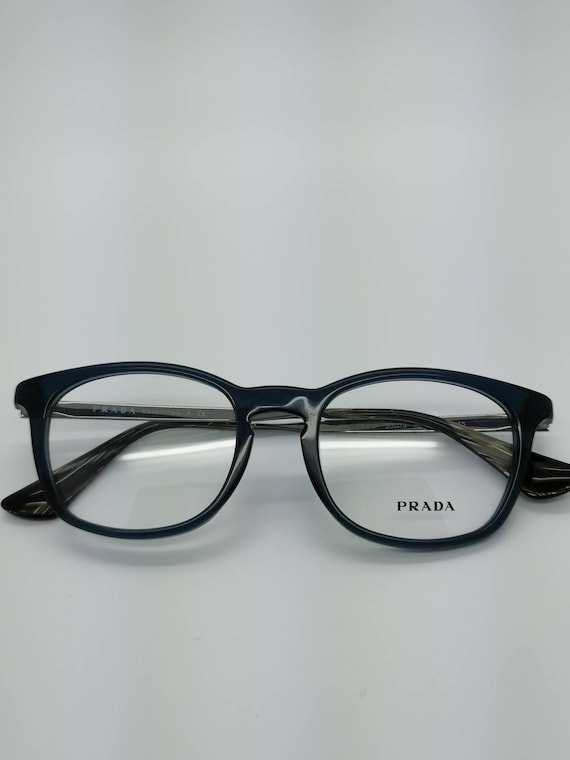 Vintage New Old Stock Prada Blue Silver Eyeglass … - image 4