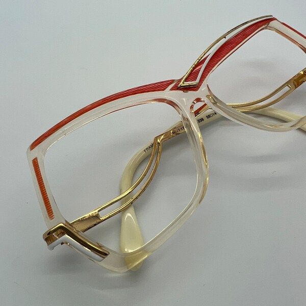 Vintage Cazal Gold Pink Eyeglass Frames Mod 178 NO LENSES