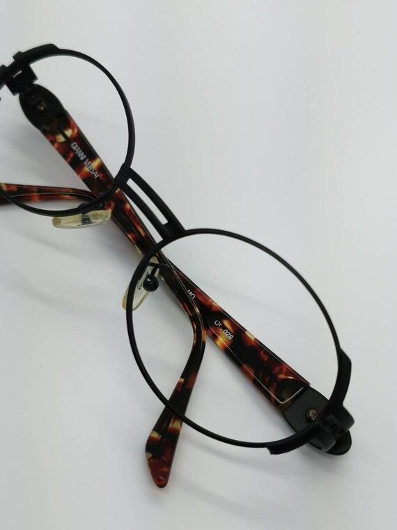 Vintage Like New Gianni Versace Black Tortoise Me… - image 5