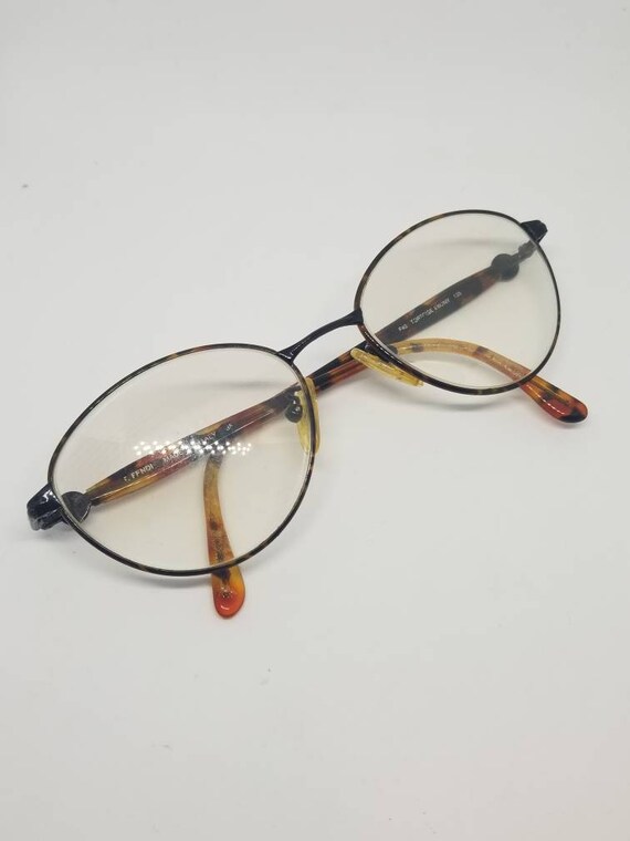 Vintage Fendi Tortoise Ebony Eyeglass Frames Mod … - image 3