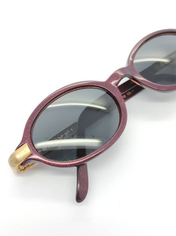 Escada Burgundy Sunglasses Escada SESC23 06U6 Square Streaked Burgundy Sunglasses  main image 4