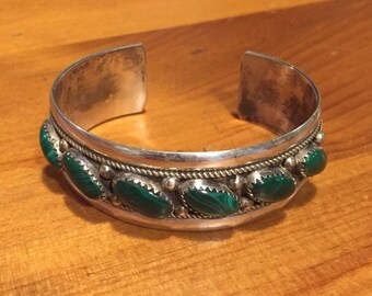 Turquoise and Sterling Cuff