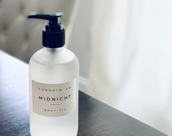 Perfumed Body Lotion/Oil {MIDNIGHT MUSIC} Premium Organic | Wedding | Favor | Shower | Holiday | Gifts