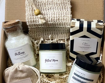 Gift set #2 | Gift for Mom | Gifts for wife | gifts for sister | Holiday Gifts | Soap + Candle + Hair Mask | Small Business Gift