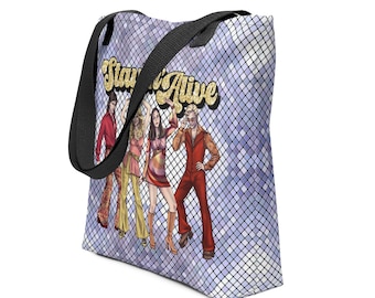 Disco Fanged Four All-Over Print Tote Bag