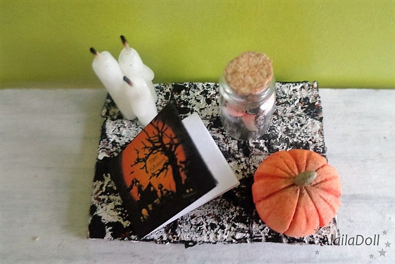 Miniature Halloween Decorations Home Decor Candles Creepy Etsy