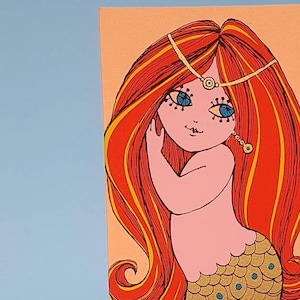 Biglietto vintage anni '70 / San Valentino / Per lui / Fidanzato / Marito / Per lei / Moglie / Fidanzata / Sirena / N.34