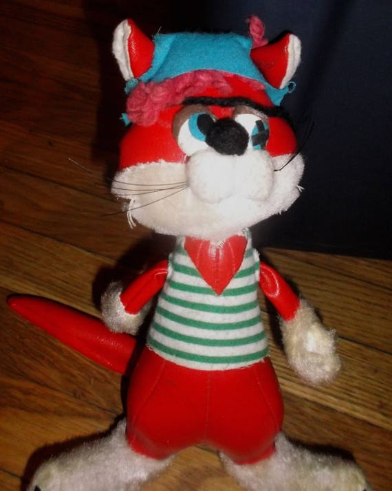 vintage stuffed cat