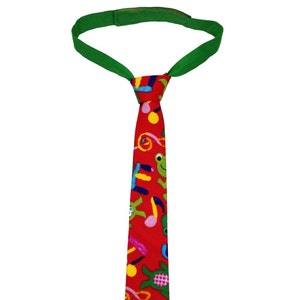 Corbata verde para niños, Corbata roja y verde para niños, Corbata para el cuello rojo de las ranas, Corbata para niños y niños, Corbata para niños, Corbata para niños, Corbata para niños
