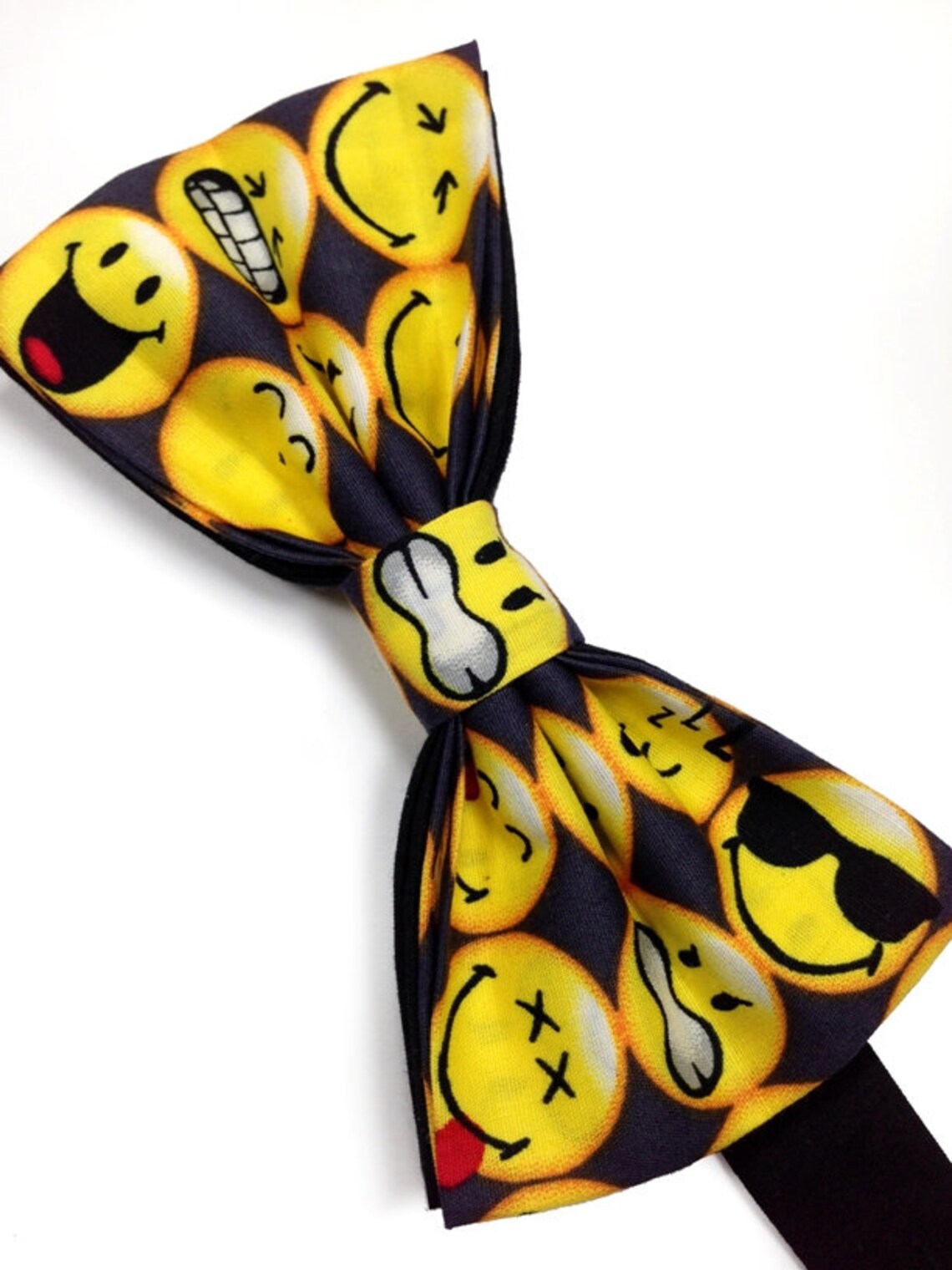 Emoji Bow Tie, Emoticon Bow Tie, Unisex Emoji Bow Tie, Funny Faces Bow