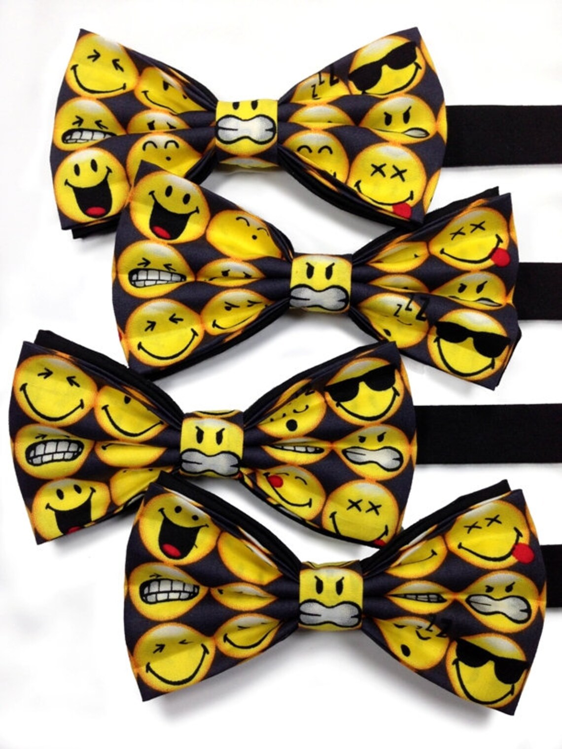 Emoji Bow Tie, Emoticon Bow Tie, Unisex Emoji Bow Tie, Funny Faces Bow