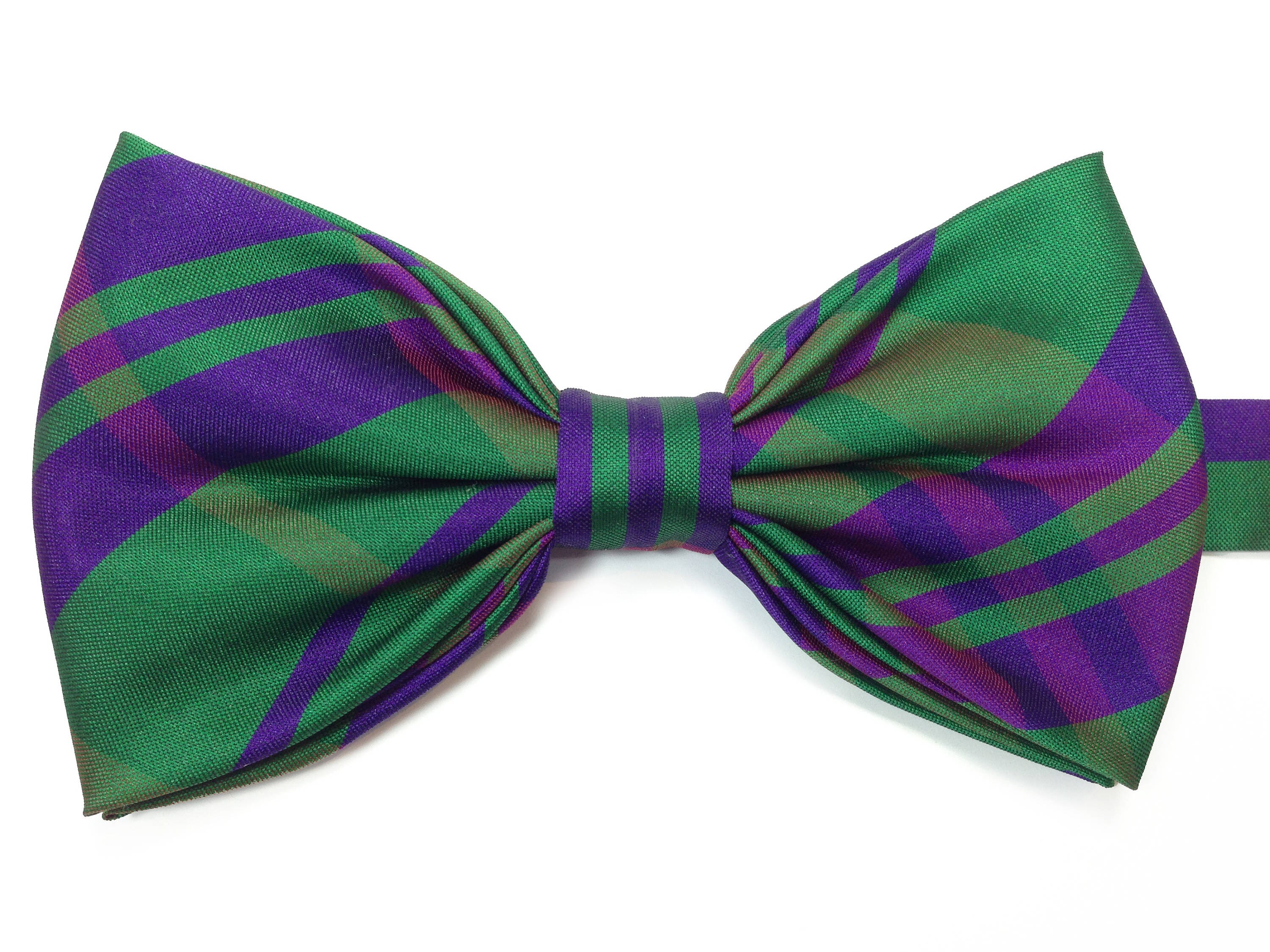 Green & Purple Tartan Bow Tie Green Plaid Bow Tie Wedding Etsy