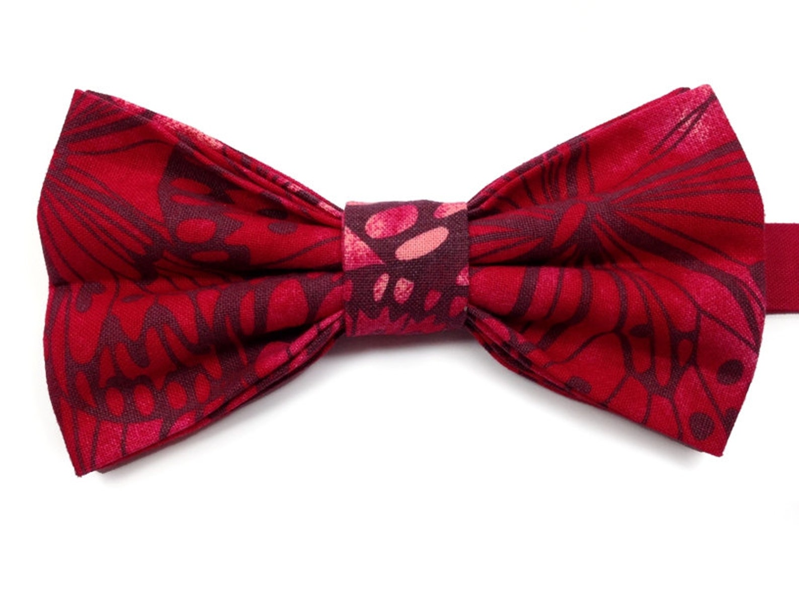 Red Butterfly Wings Bow Tie Butterfly Bow Tie Red Bow Tie - Etsy