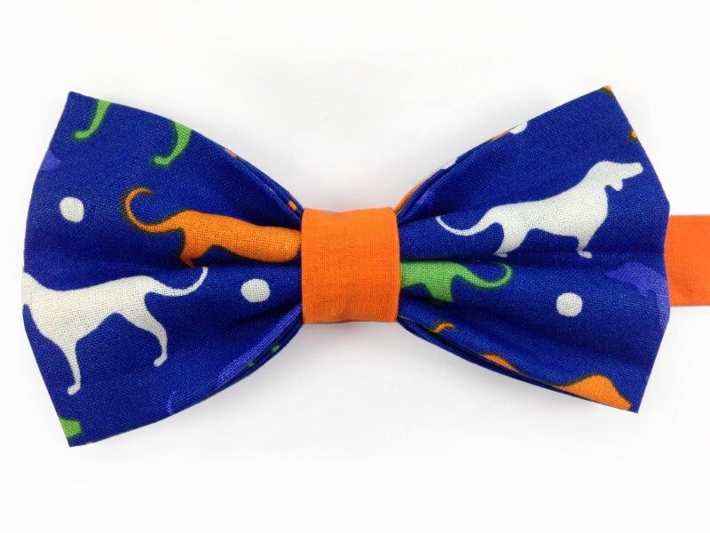 dog print bow tie