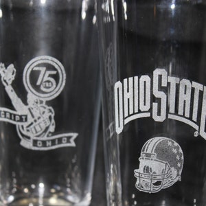 Ohio State Pint Glasses Officially Licensed Ohio State Football Pint glasses Set of 4 image 2