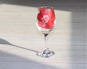 Ohio State Wine Glass - Officially Licensed Ohio State Vintage Brutus Wine glasses Laser engraved
