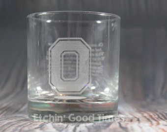 Ohio State Rocks Glass - Officially licensed Ohio State Carmen Ohio Rocks Glass