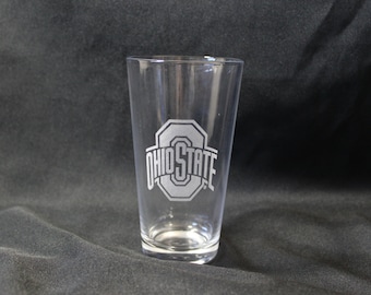 Ohio State Pint Glasses - Officially Licensed Ohio State Athletic Logo Pint glasses set of 4