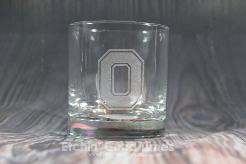 Ohio State Rocks Glass Officially licensed Ohio State Block O Rocks Glass Set of 4 image 2