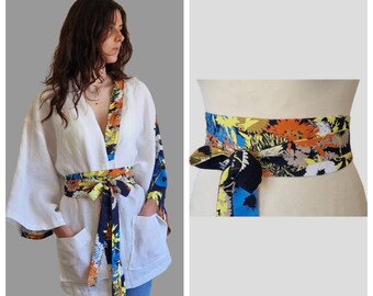 Ceinture Obi #Japon#Kimono#Large#fleurie#Tokio# XS àXL