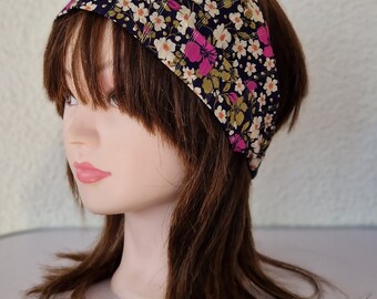 Head Band bandeau turban accessoires de cheveux 2 largeurs en 1