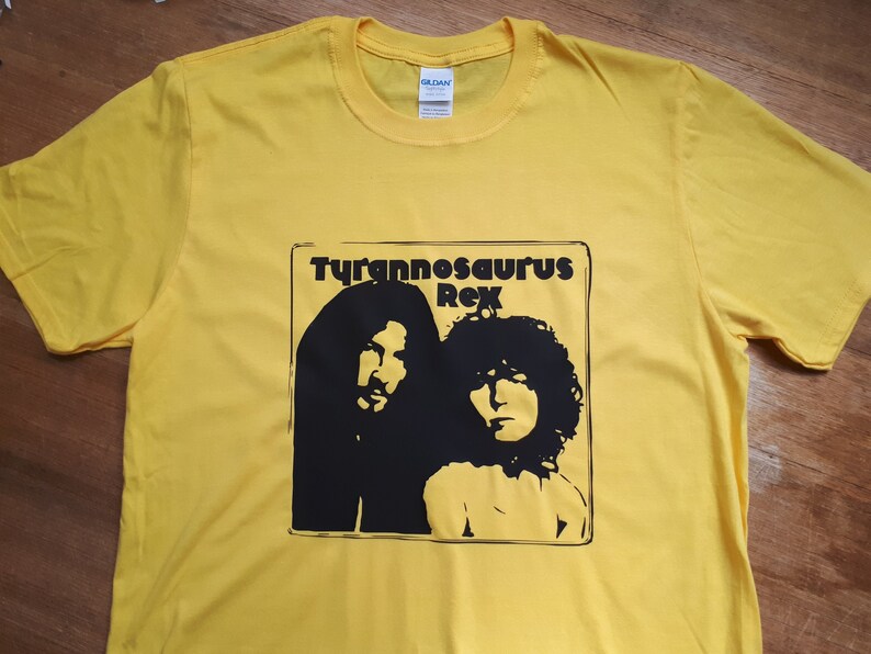 Tyrannosaurus Rex Marc Bolan T Rex Printed T-shirt Top Album | Etsy