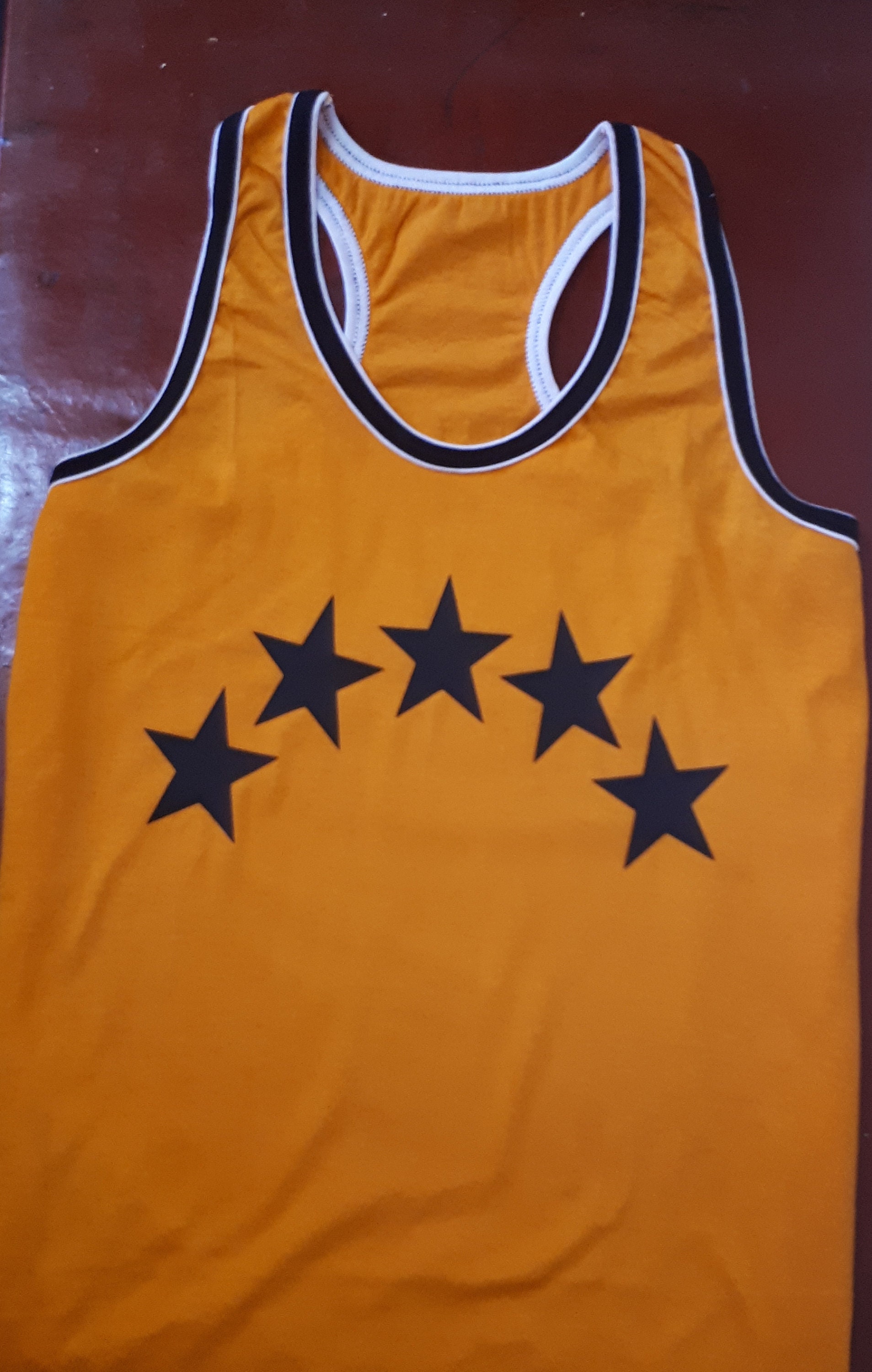 Image of Star Print Vest Northern Soul 70S Vintage Style Tank Top Mr Freedom T-Shirt 60S