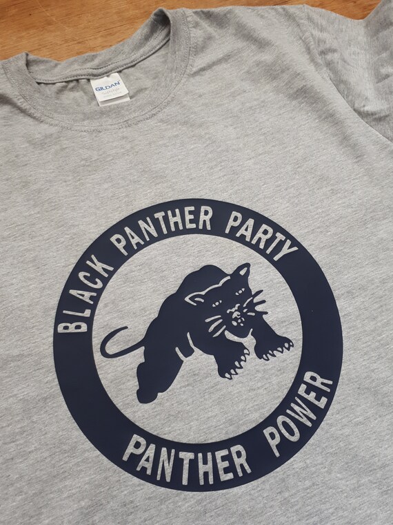 Black Panther Power T-shirt Rare Vintage Style Black Power Panthers 70s 60s BLM Civil Rights Malcolm X