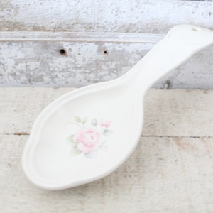Pfaltzgraff tea rose spoon clearance rest