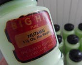 Jadite Jadeite Big Hit Beehive Concentric Circles Spice Jars - Set of 18 Jars - Euclid Coffee Company Jadite Beehive Spice Jars - Cleveland