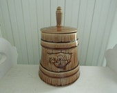 McCoy Cookie Churn Cookie Jar - Vintage Cookie Jar - Country Kitchen Cookie Canister - McCoy Butter Churn Cookie Jar - Ceramic Cookie Jar