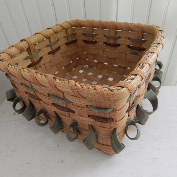 Wicker Mail Basket Etsy