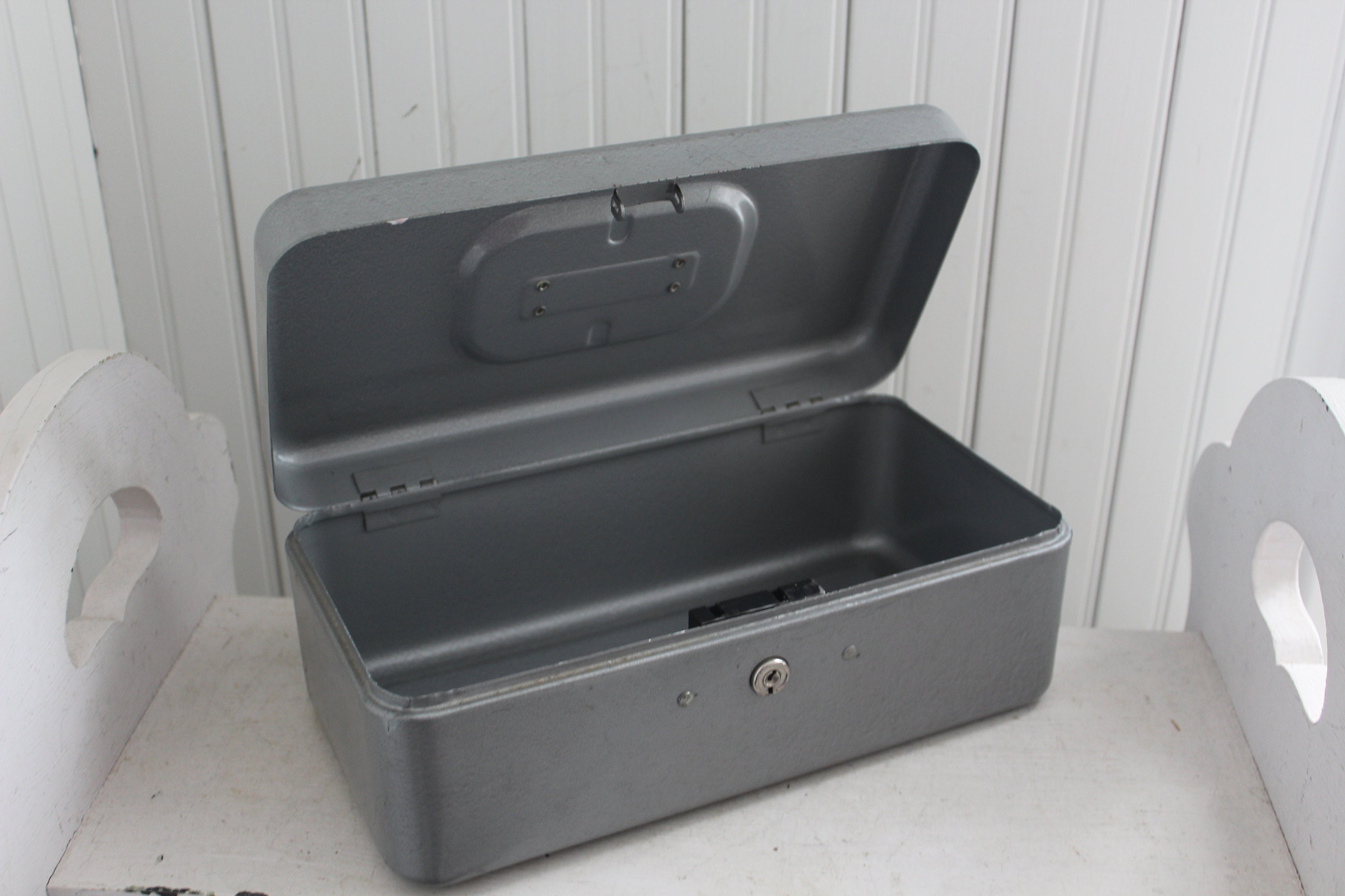 Vintage Metal Fishing Tackle or Tool Box Made by CCO Products